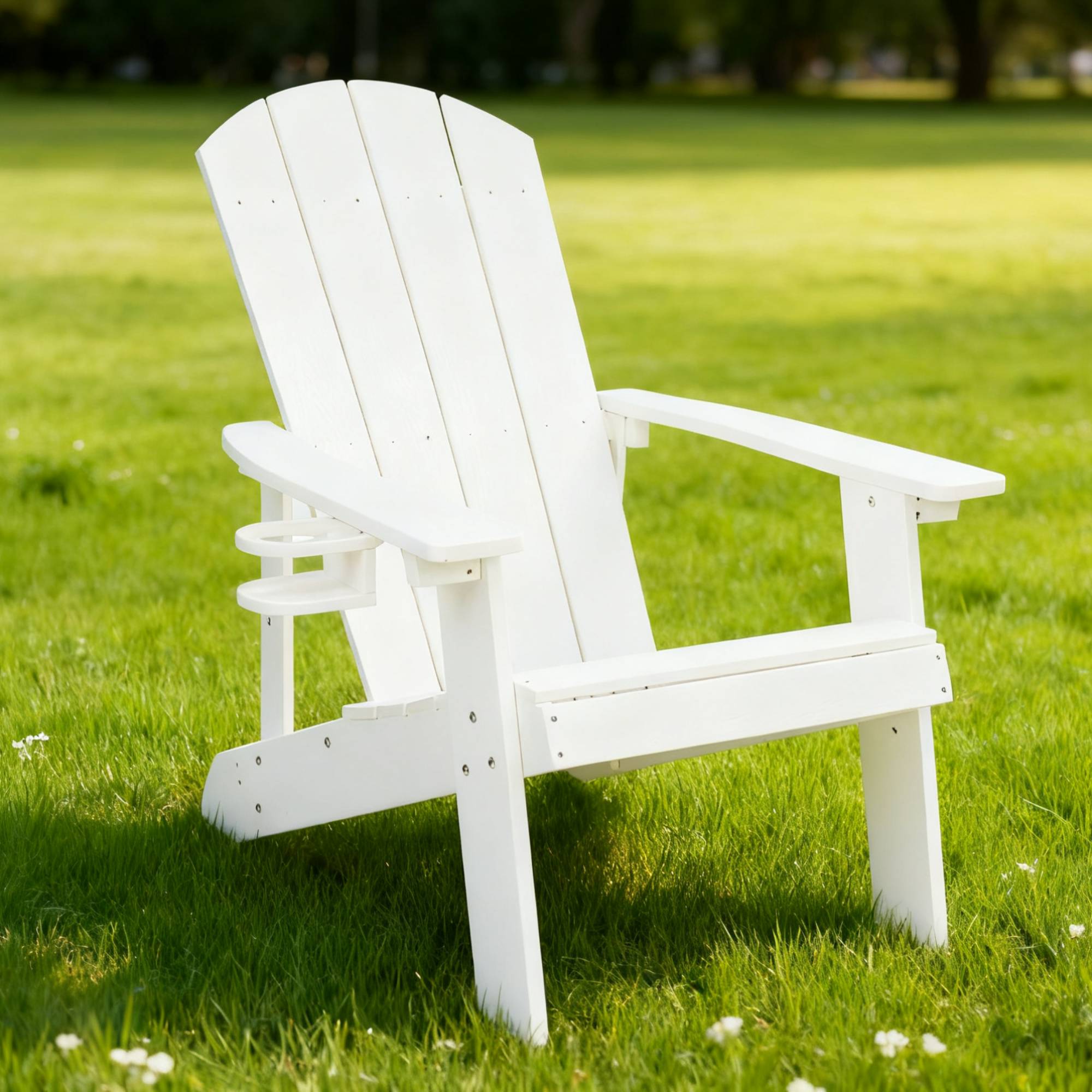 Chaise lounge extérieur porte-gobelet, matériau HIPS