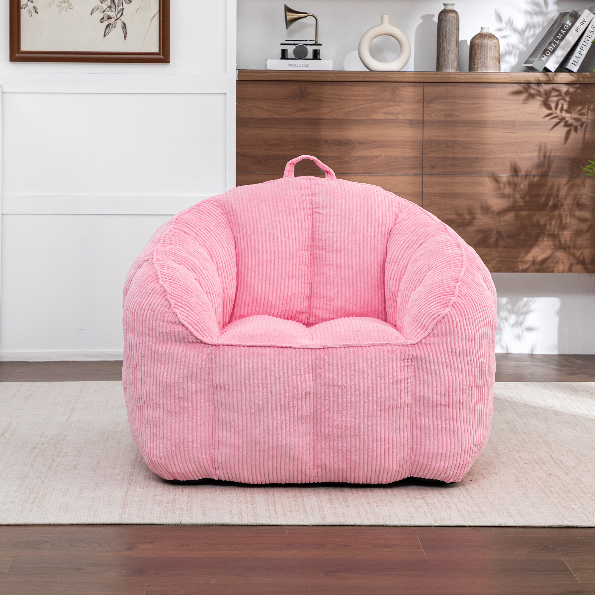 Géant fauteuil poire corduroy adulte ados armrestes