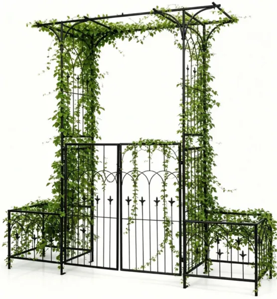Arche jardin métal porte verrouillable boîtes