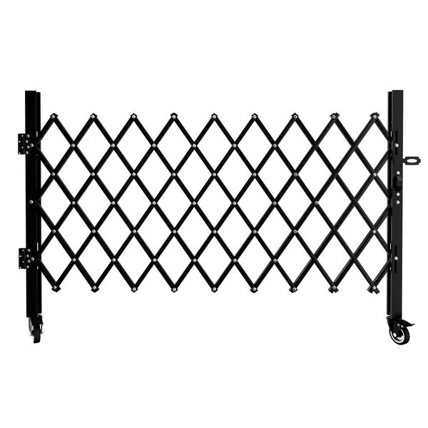 Barrière sécurité pliable roulettes 360° 87H x 85L