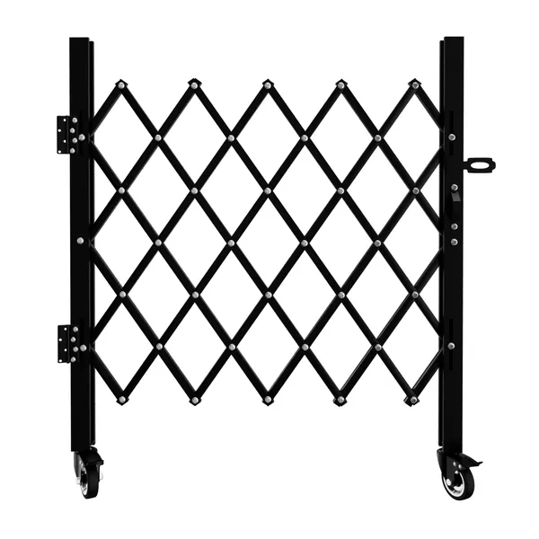 Barrière sécurité pliable 51,57 po H x 74 po L roulettes