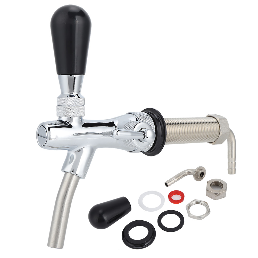 Robinet bière filetage G5/8 tige longue ajustable brassage