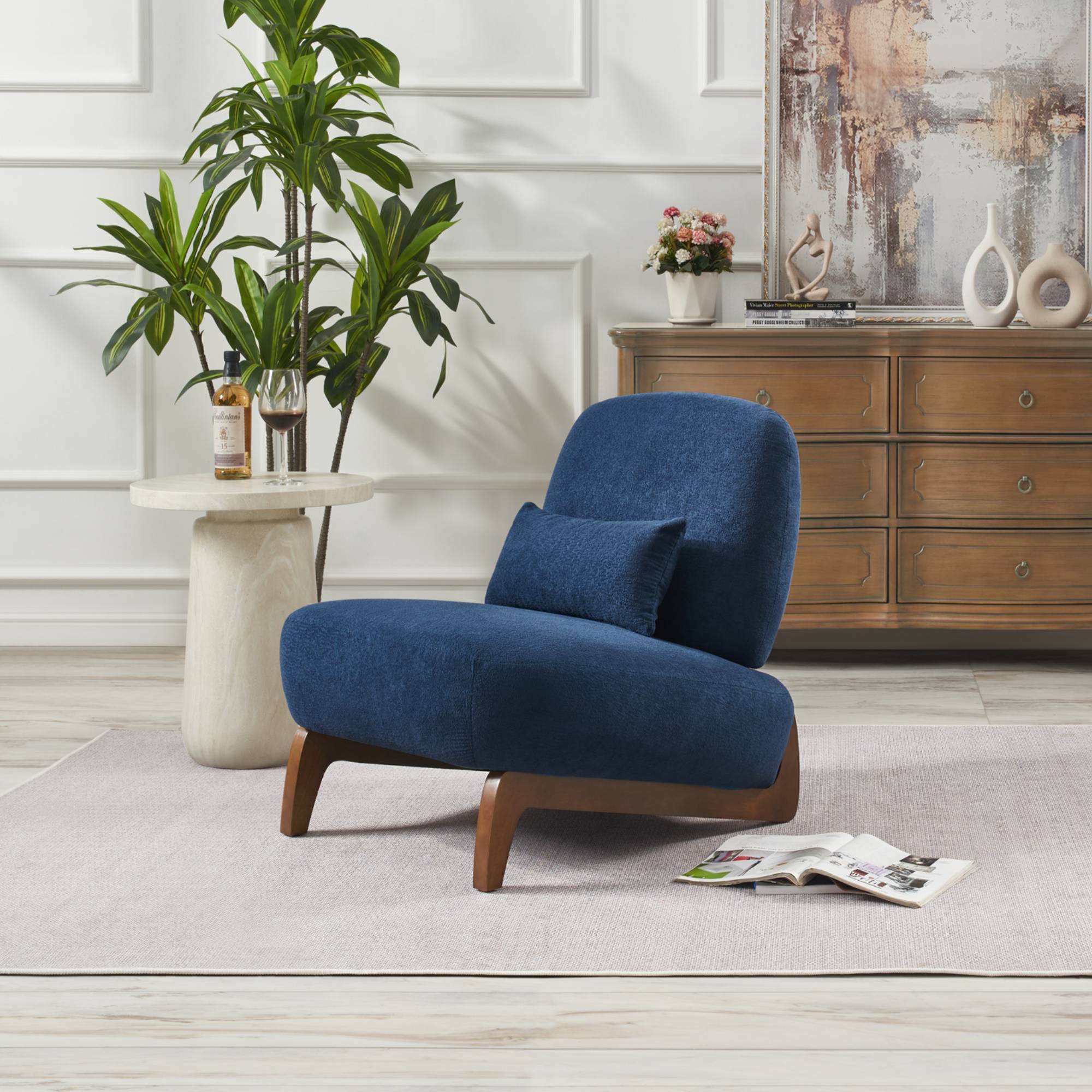 Chaise moderne salon, rembourrage doux, maison, bureau