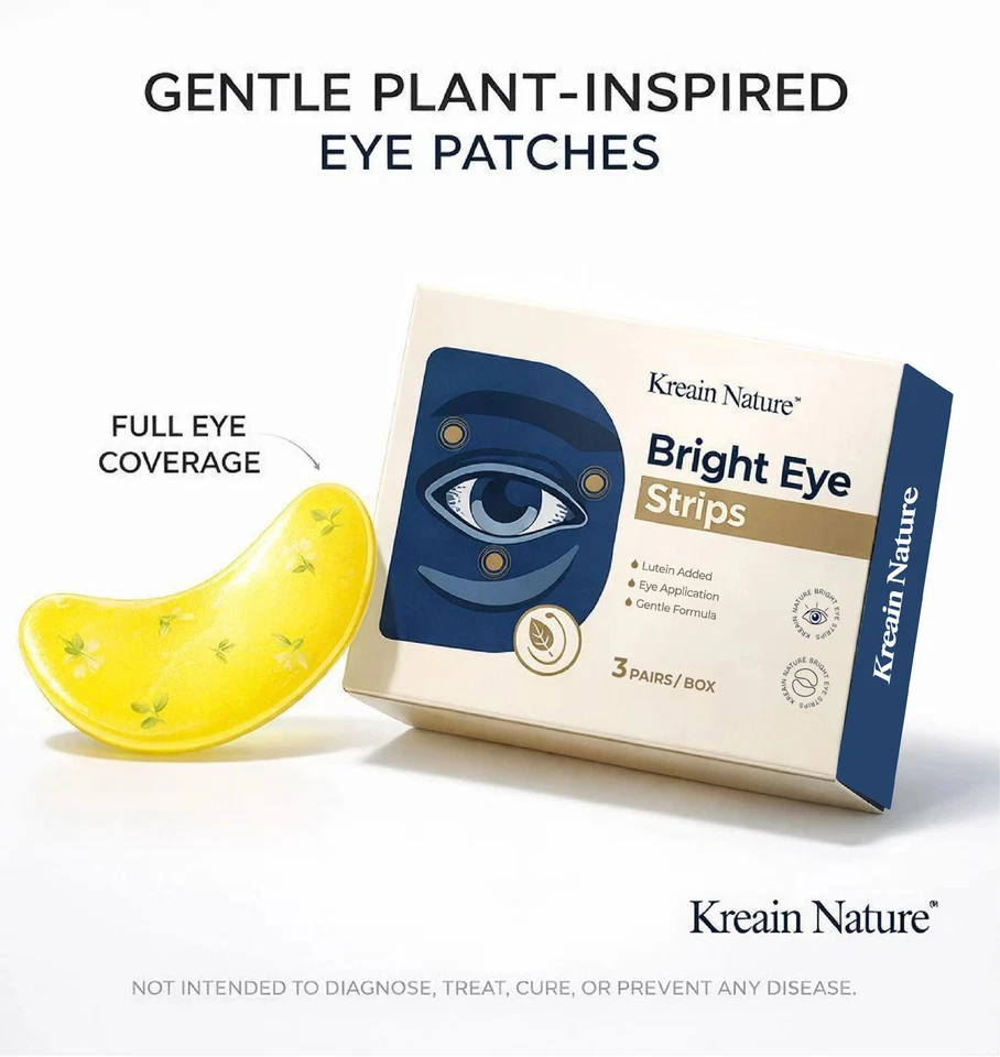 Bandelettes yeux Kreain Nature lutéine 3 paires