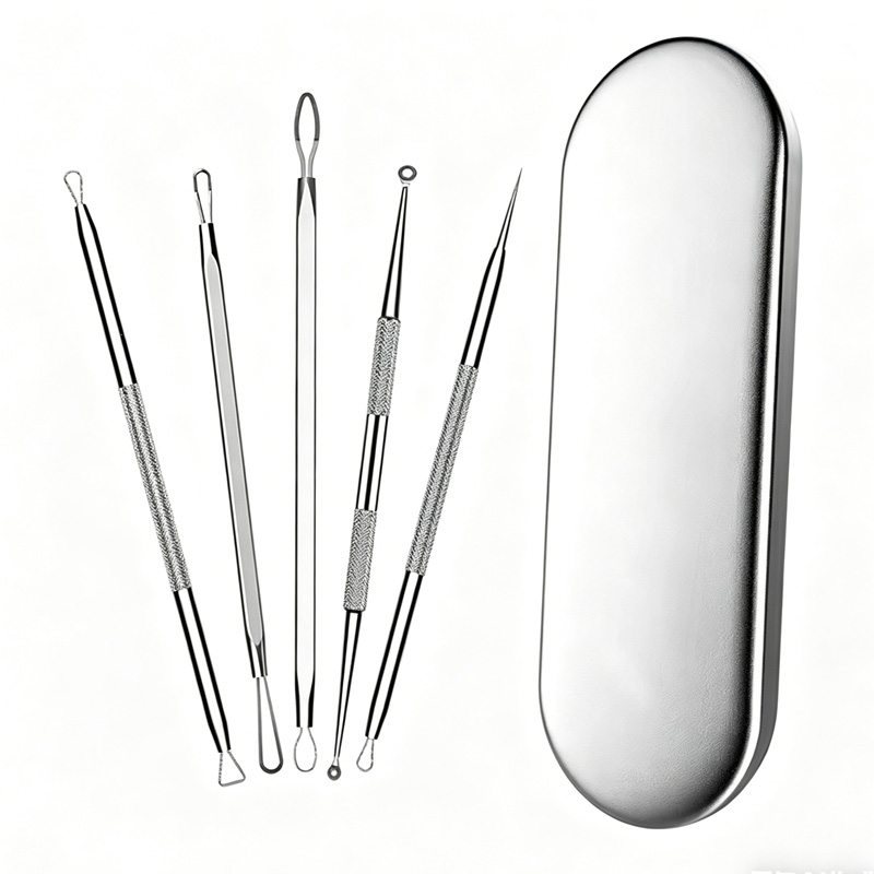 Kit Extracteur Acné 5 Aiguilles, Enlever Points Noirs