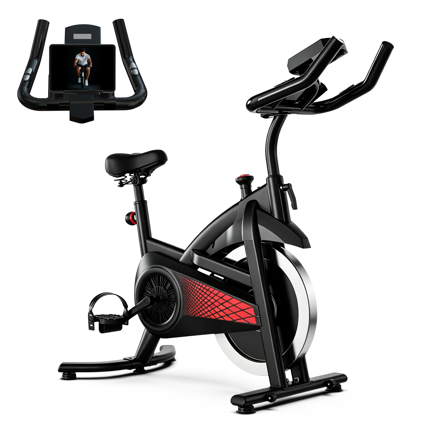 Vélo Exercice Résistance Magnétique 330lbs Siège Confortable