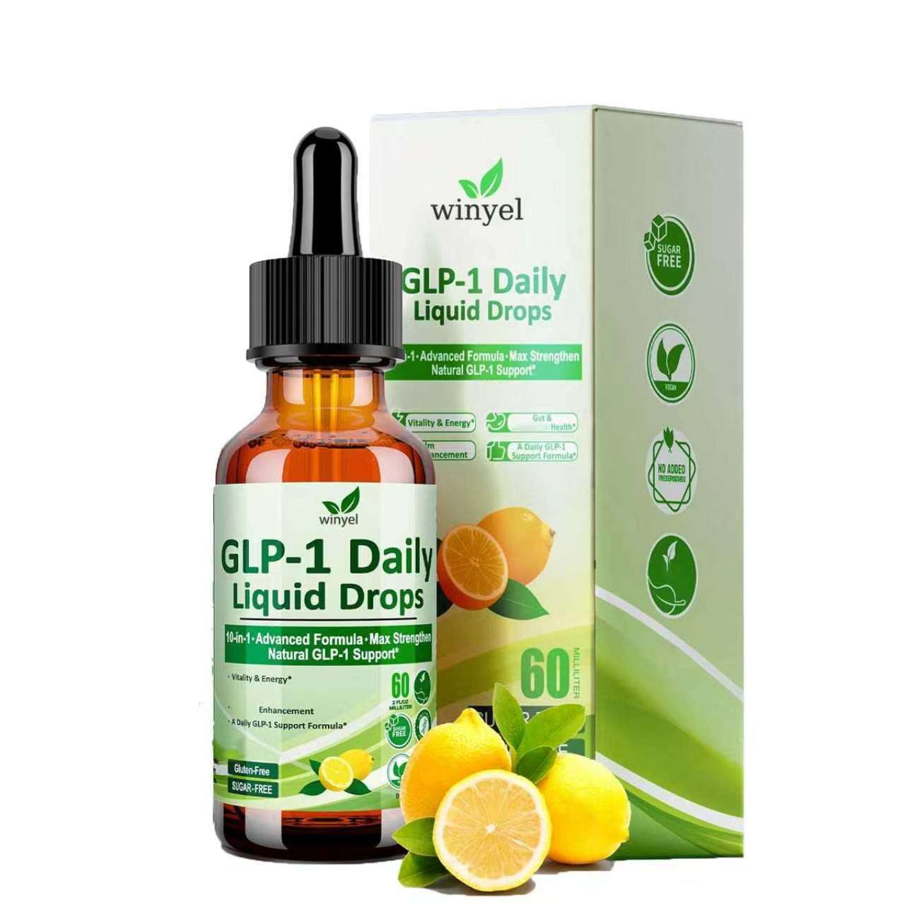 Gouttes GLP-1 berberine cannelle ceylan thé vert 10 en 1