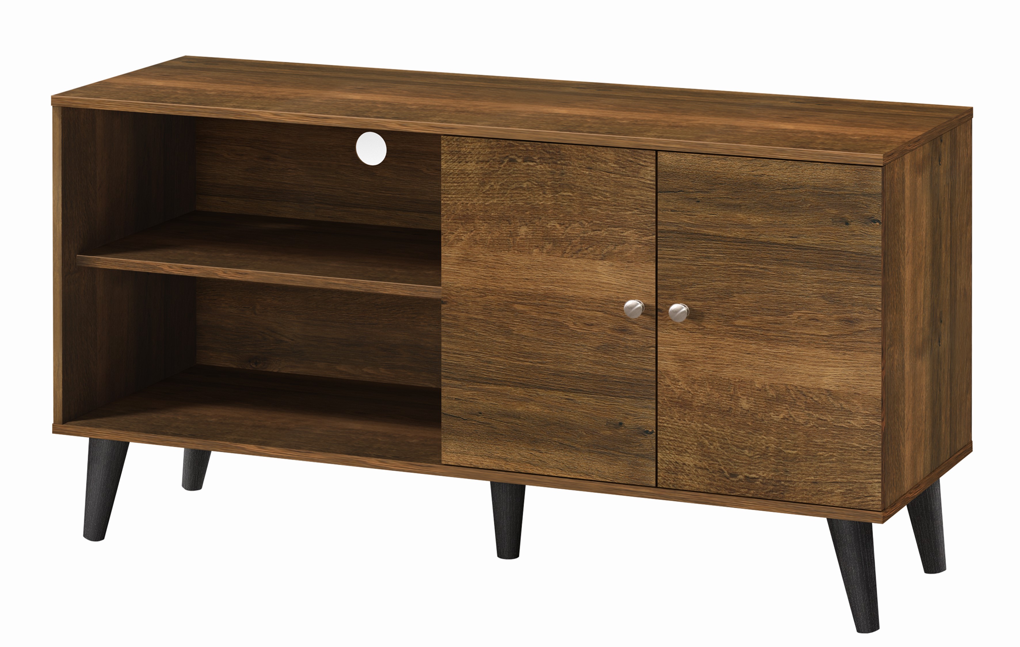 Amidon Meuble TV 47,3po, 2 tablettes, brun