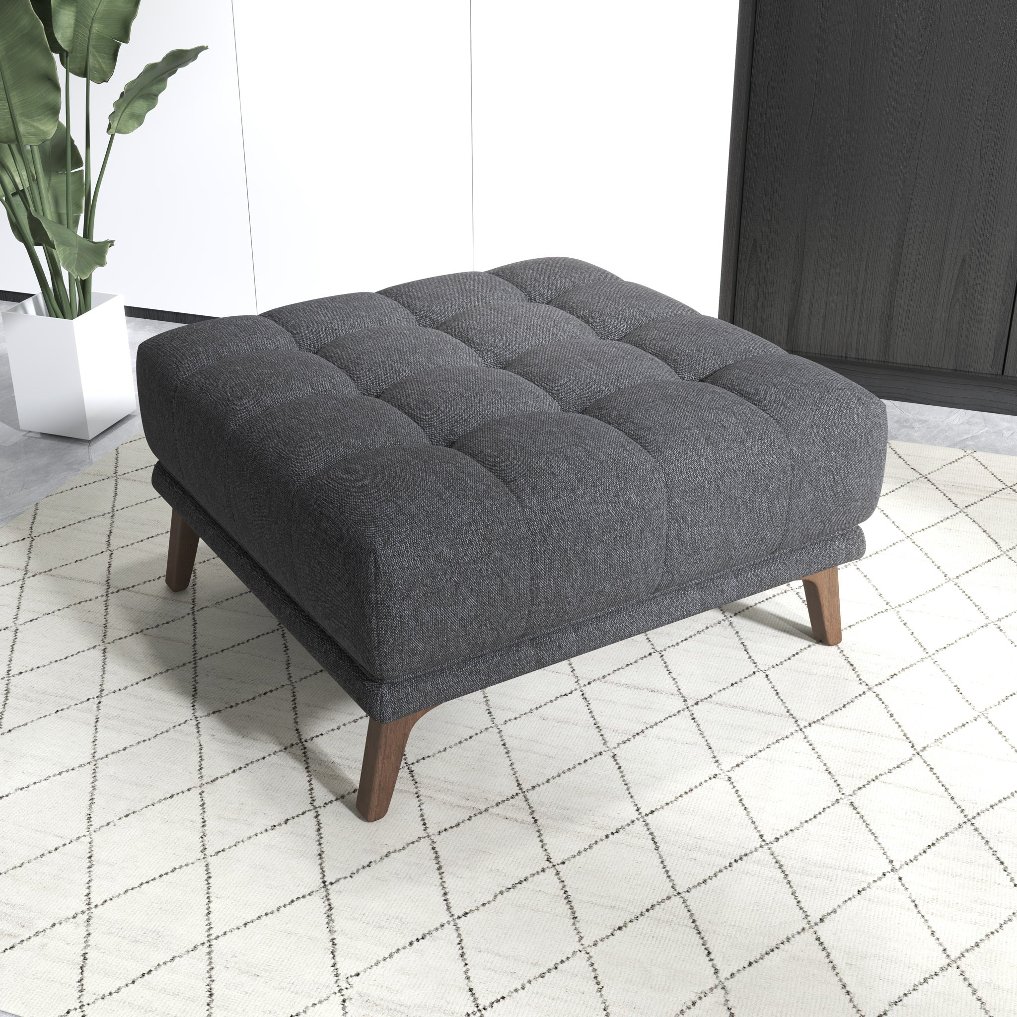Ottoman Addison carré rembourré