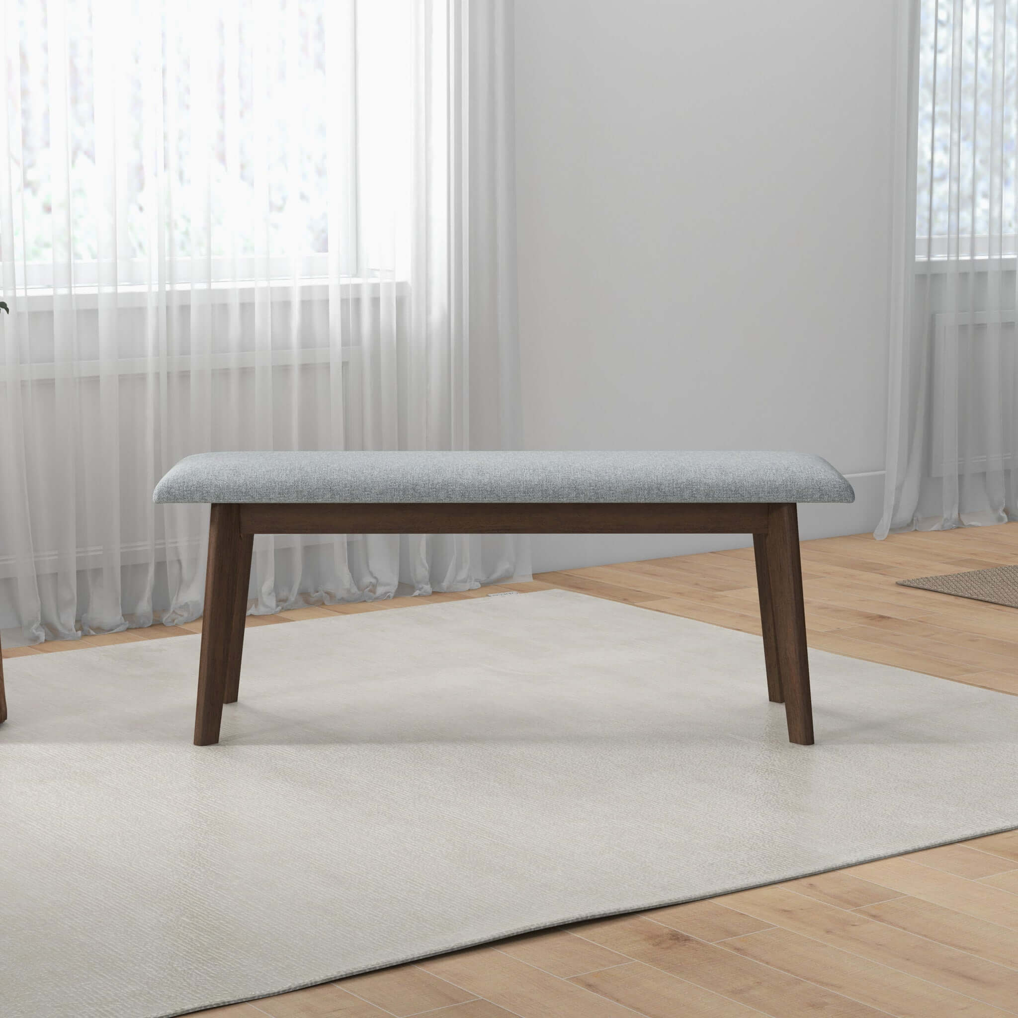 Banc Tissu Carlos Bois Massif