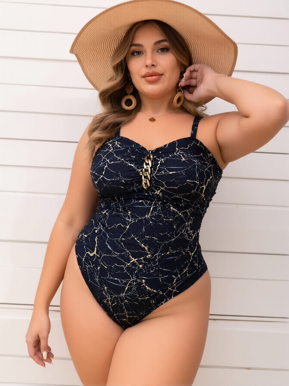 Maillot de bain 1 pièce casual femme M129