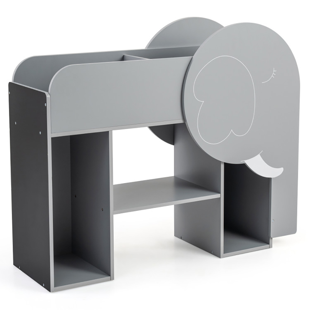 Étagère Montessori Forme Éléphant Rangement Jouets Bébé