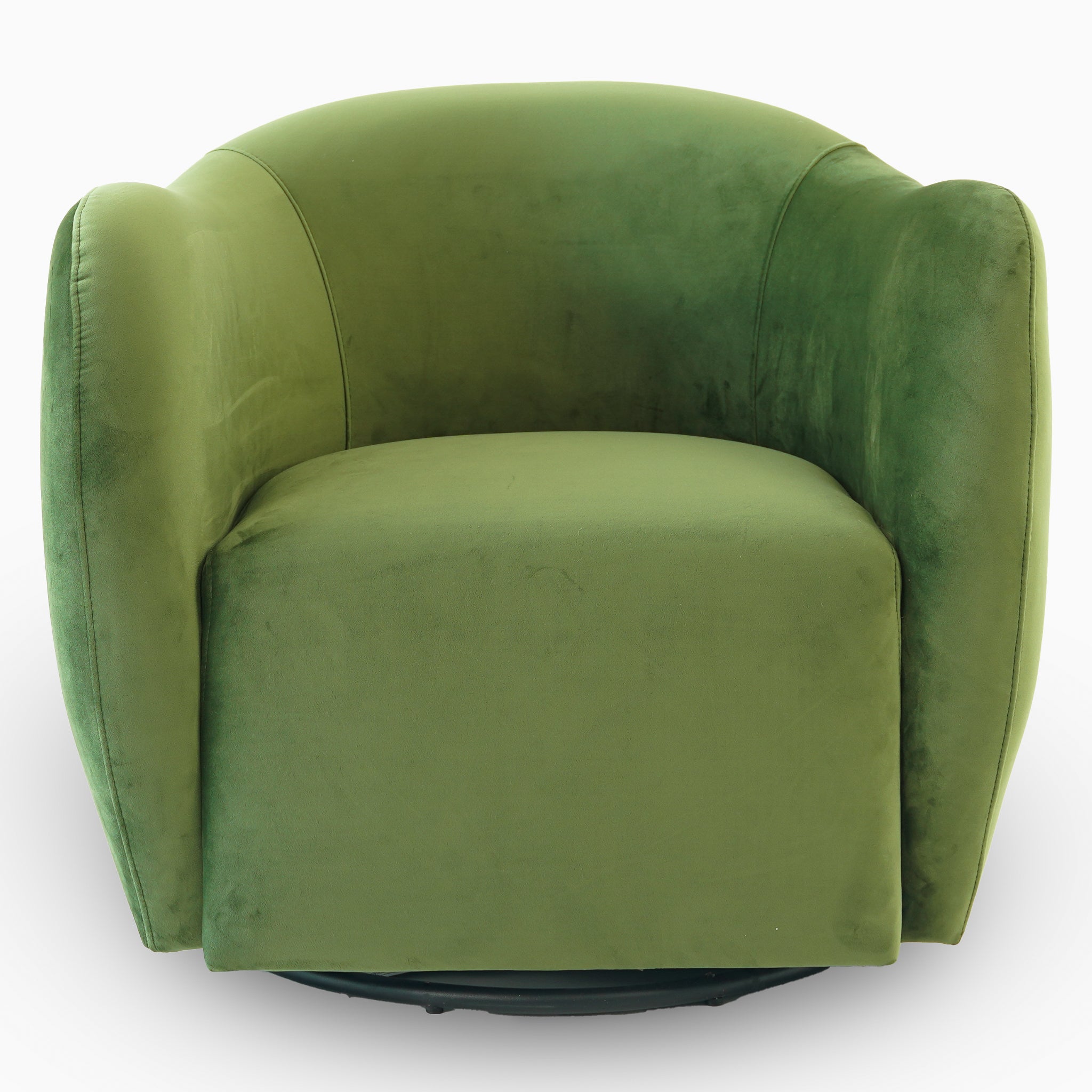 Chaise pivotante Renee velours vert