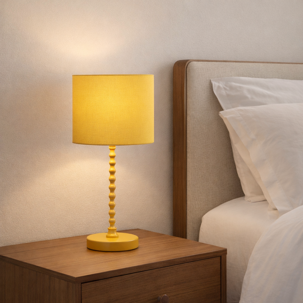 Lampe table Sereno moderne classique ocre or