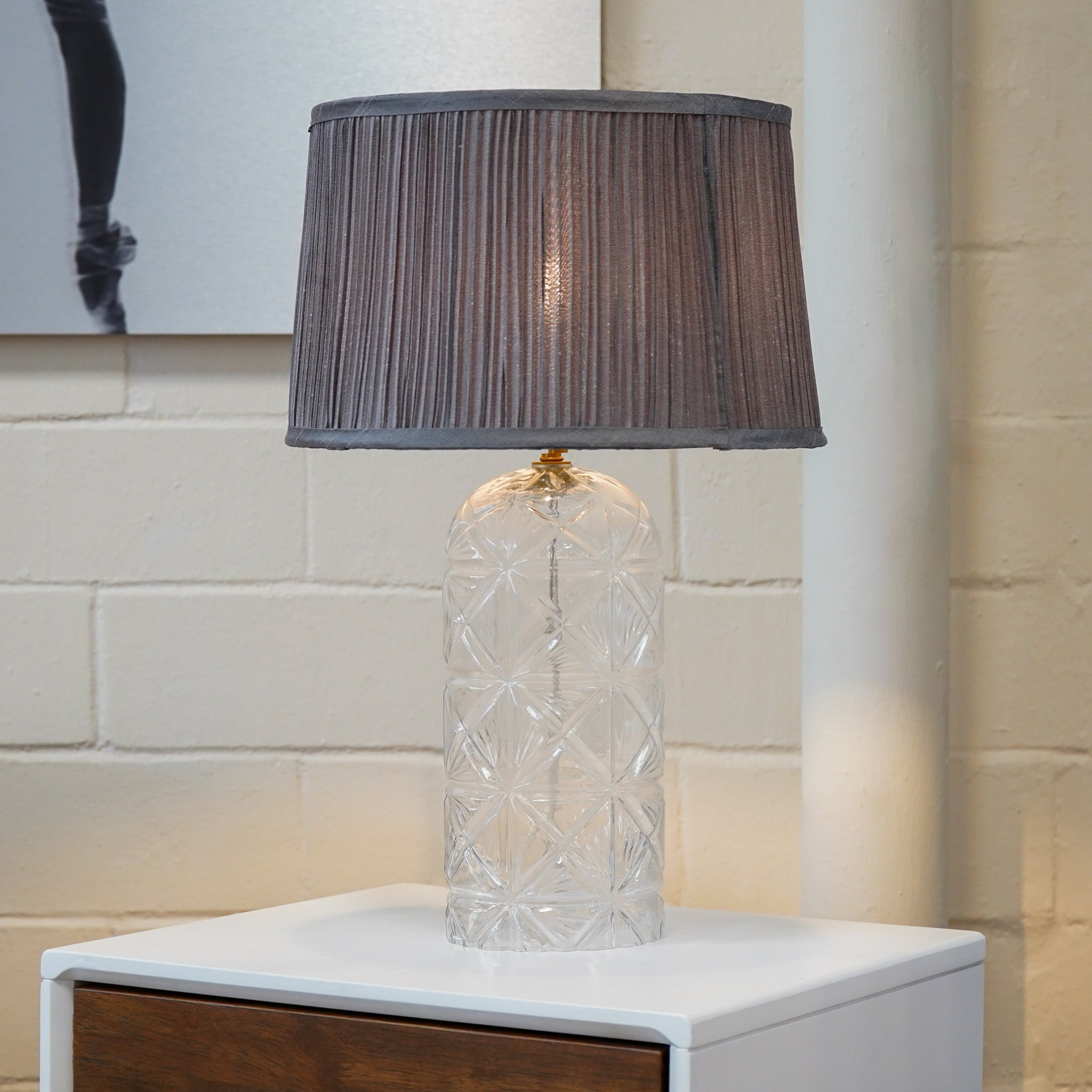 Lampe de table LED luxe or gris, style européen moderne