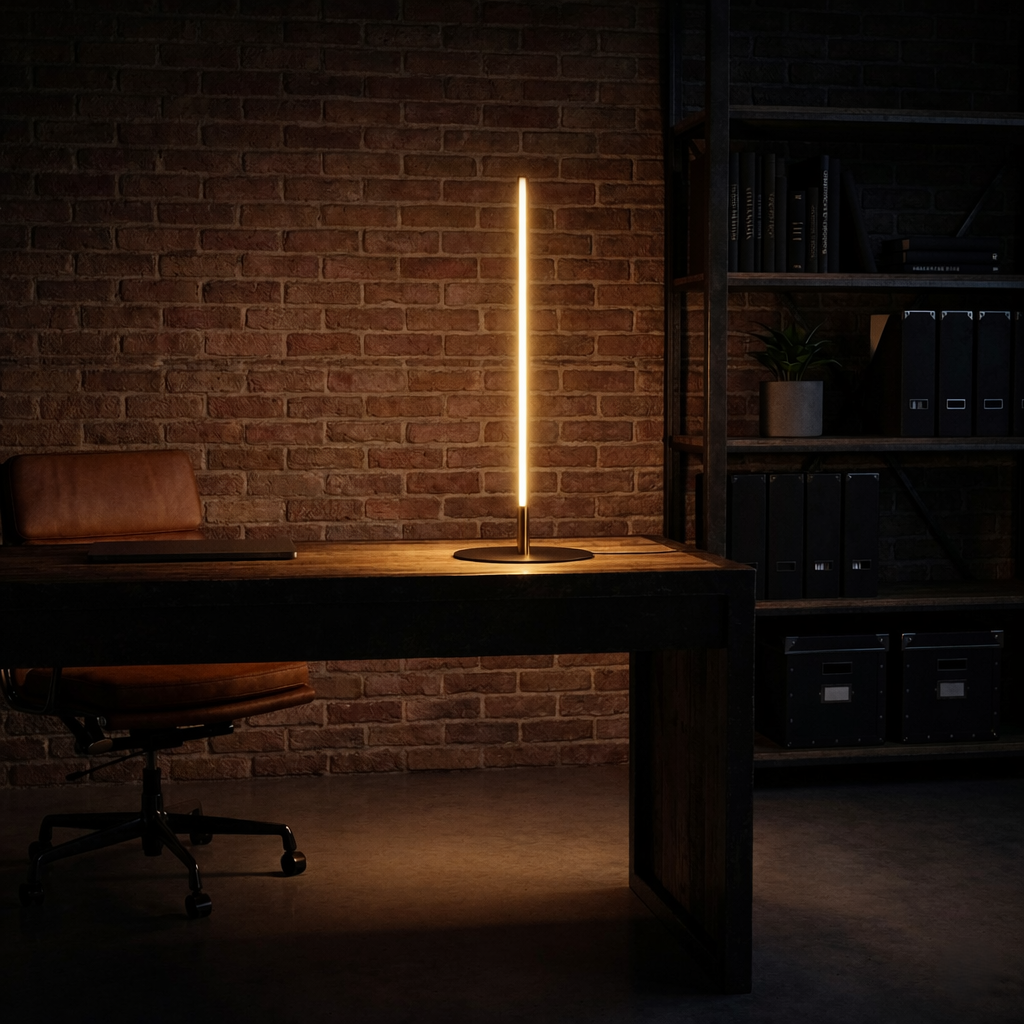 Lampe table Dimond noir LED base métal