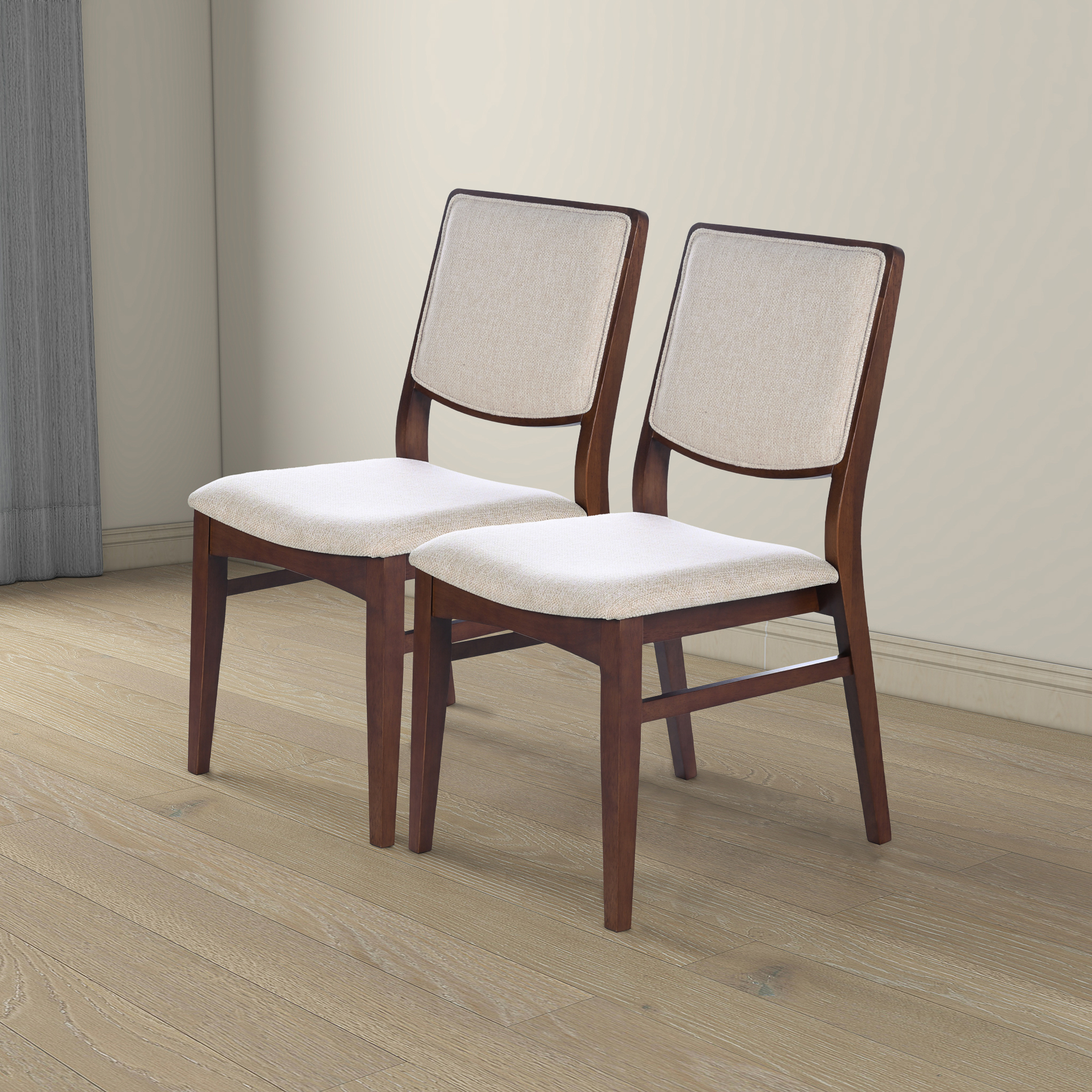 Ensemble 2 chaises salle à manger Skylar beige