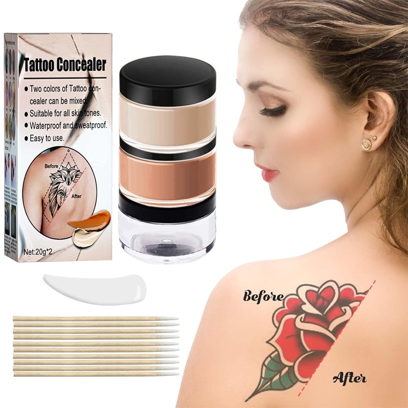 Maquillage cache tatouage imperméable - correcteur professionnel