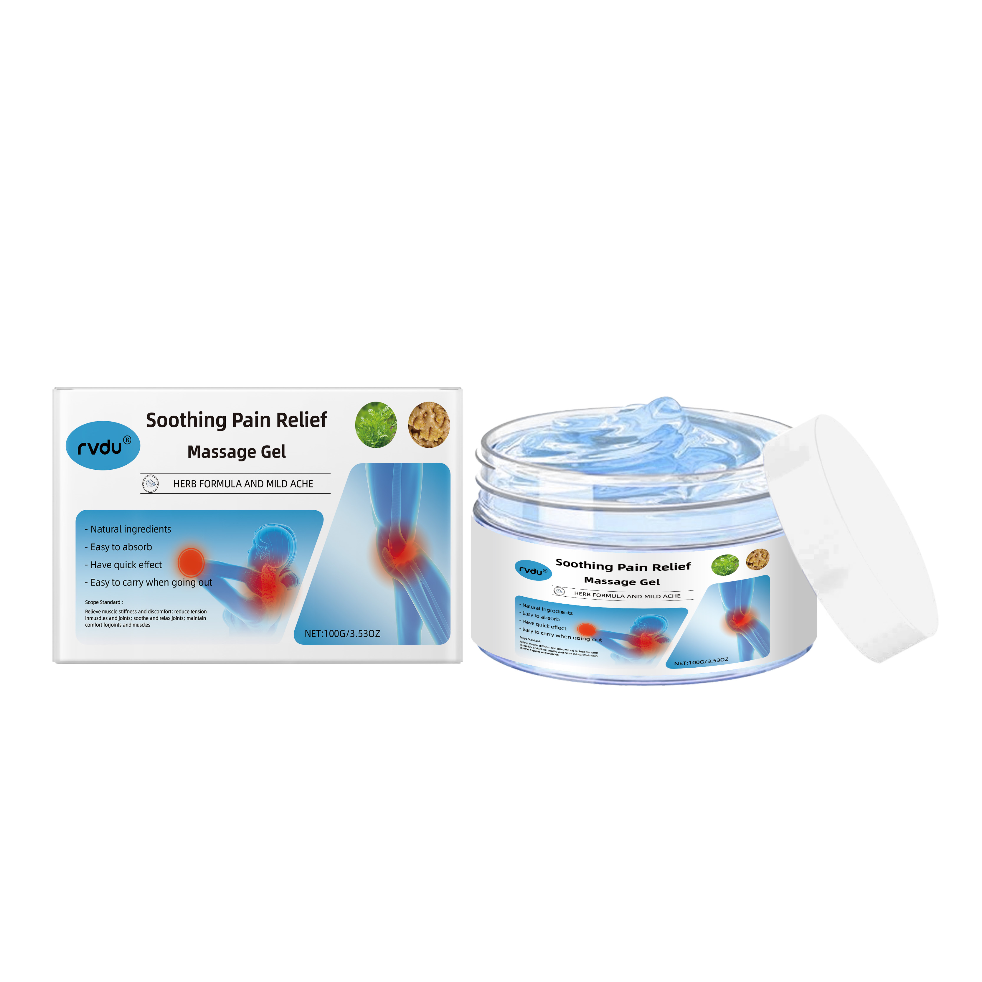 Rvdu JointCare Gel massage douleurs articulaires