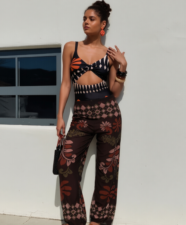 Maillot deux pièces femme décontracté KA-P693-01