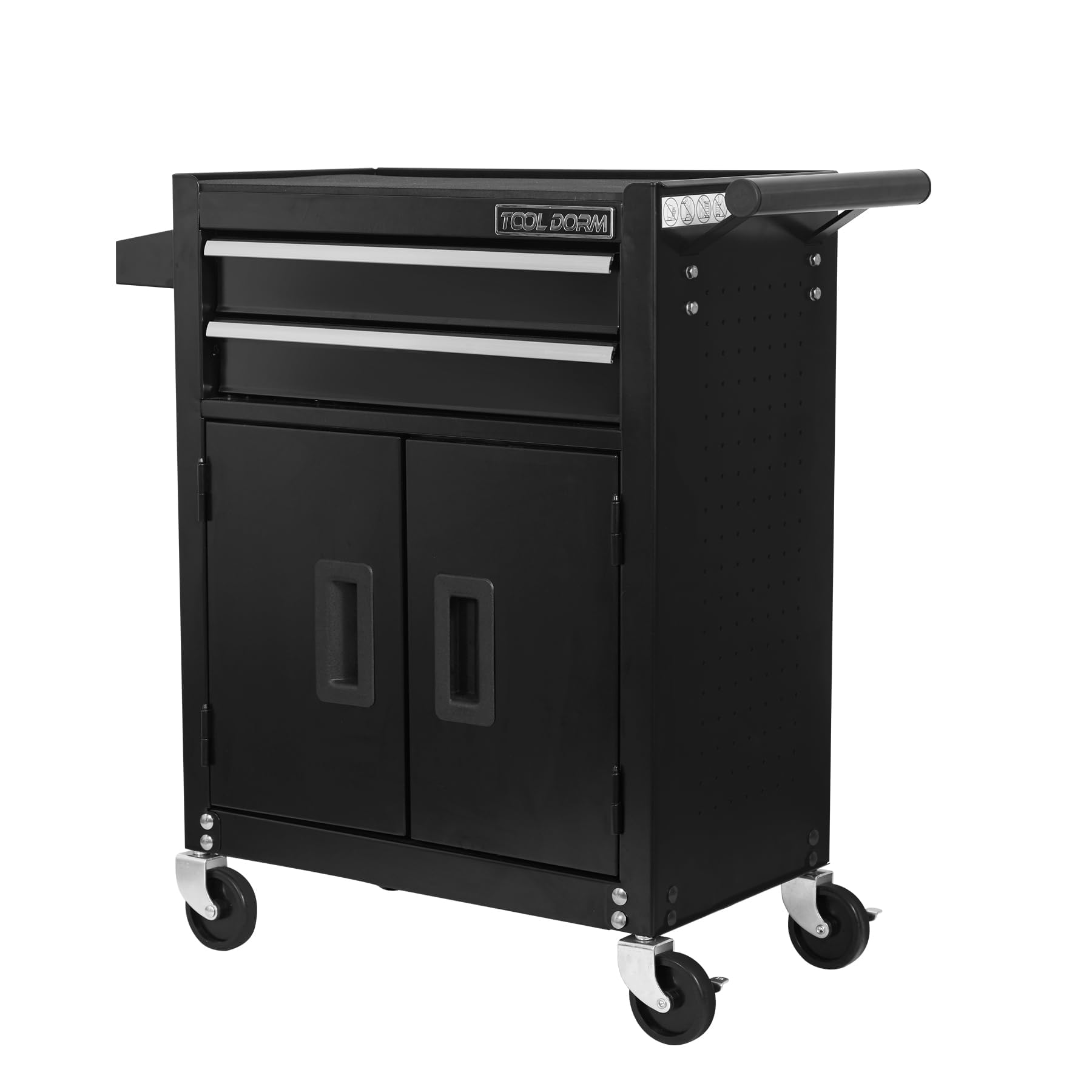 Armoire 2 portes 2 tiroirs chariot outils TT202BK