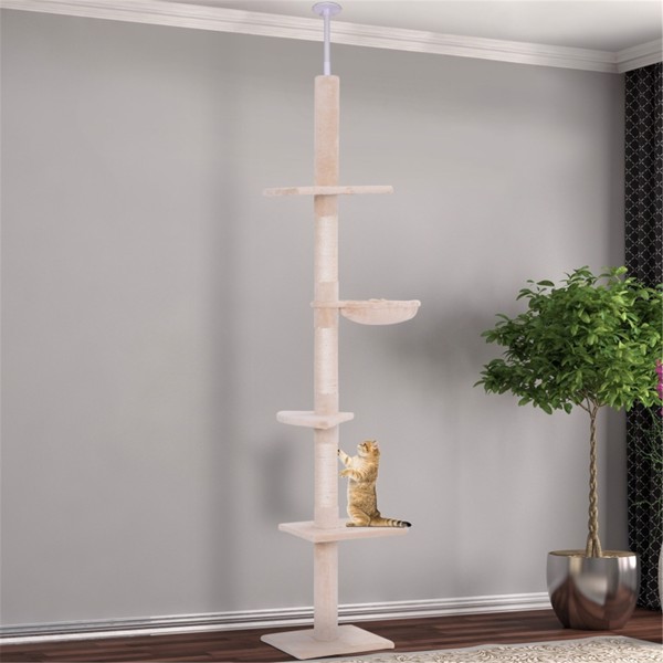 Maison chat bois arbre tour escalade