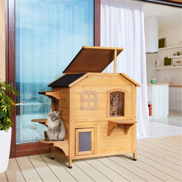 Maison chat bois