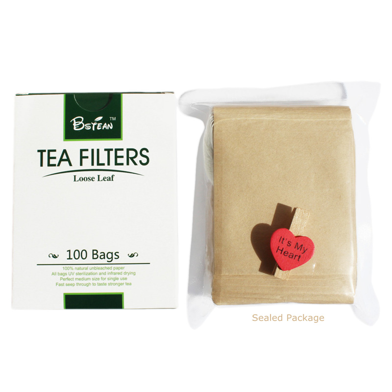 200 sachets filtre thé - Papier naturel + clip gratuit