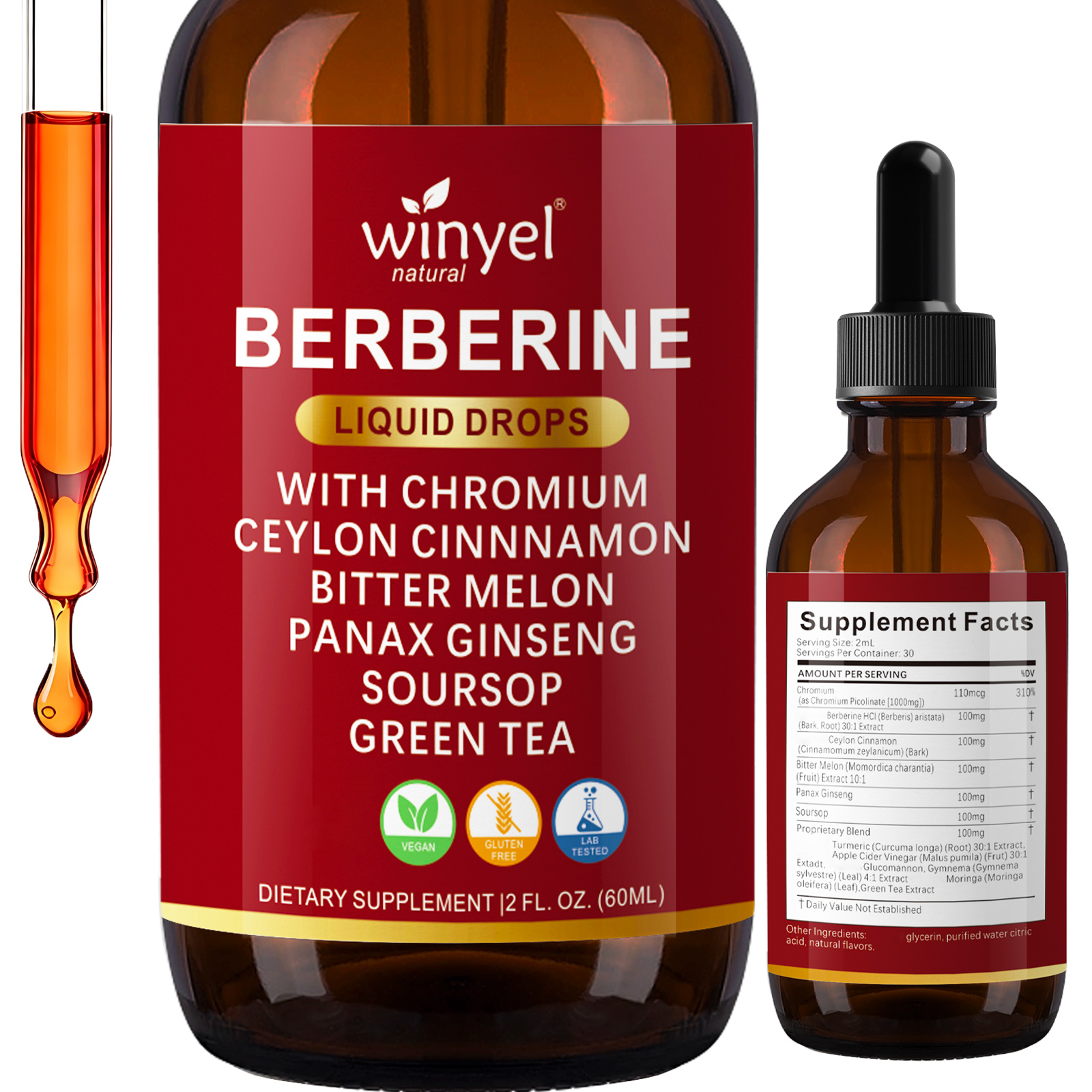 Supplément Cannelle Ceylan Bérberine Gouttes