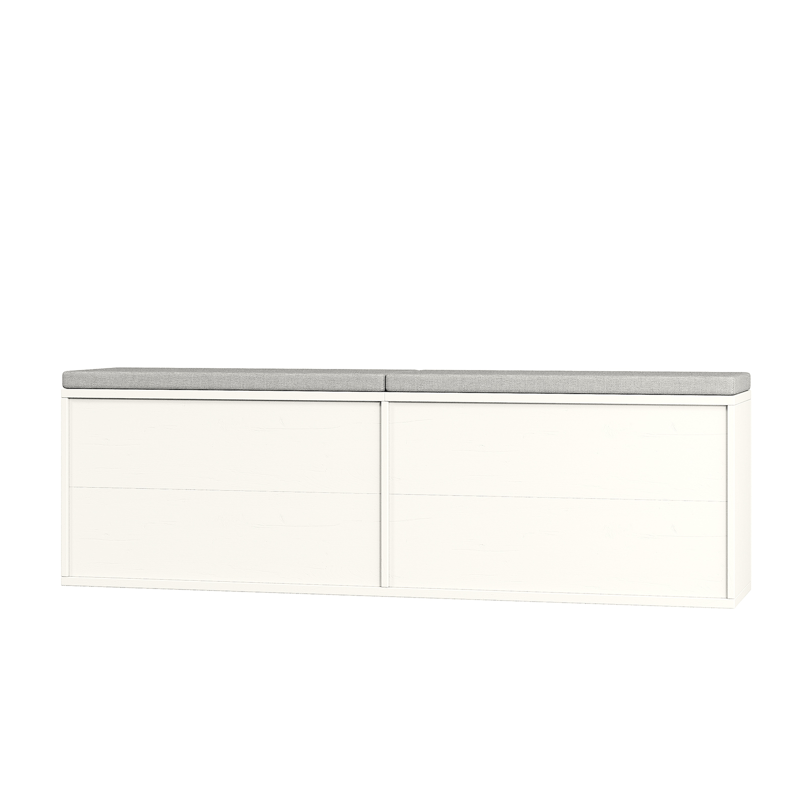 Banc rangement chaussures bois 18 compartiments coussin