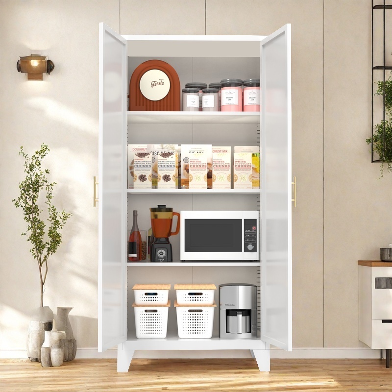 Armoire 61 po 2 portes métal - Blanc rangement