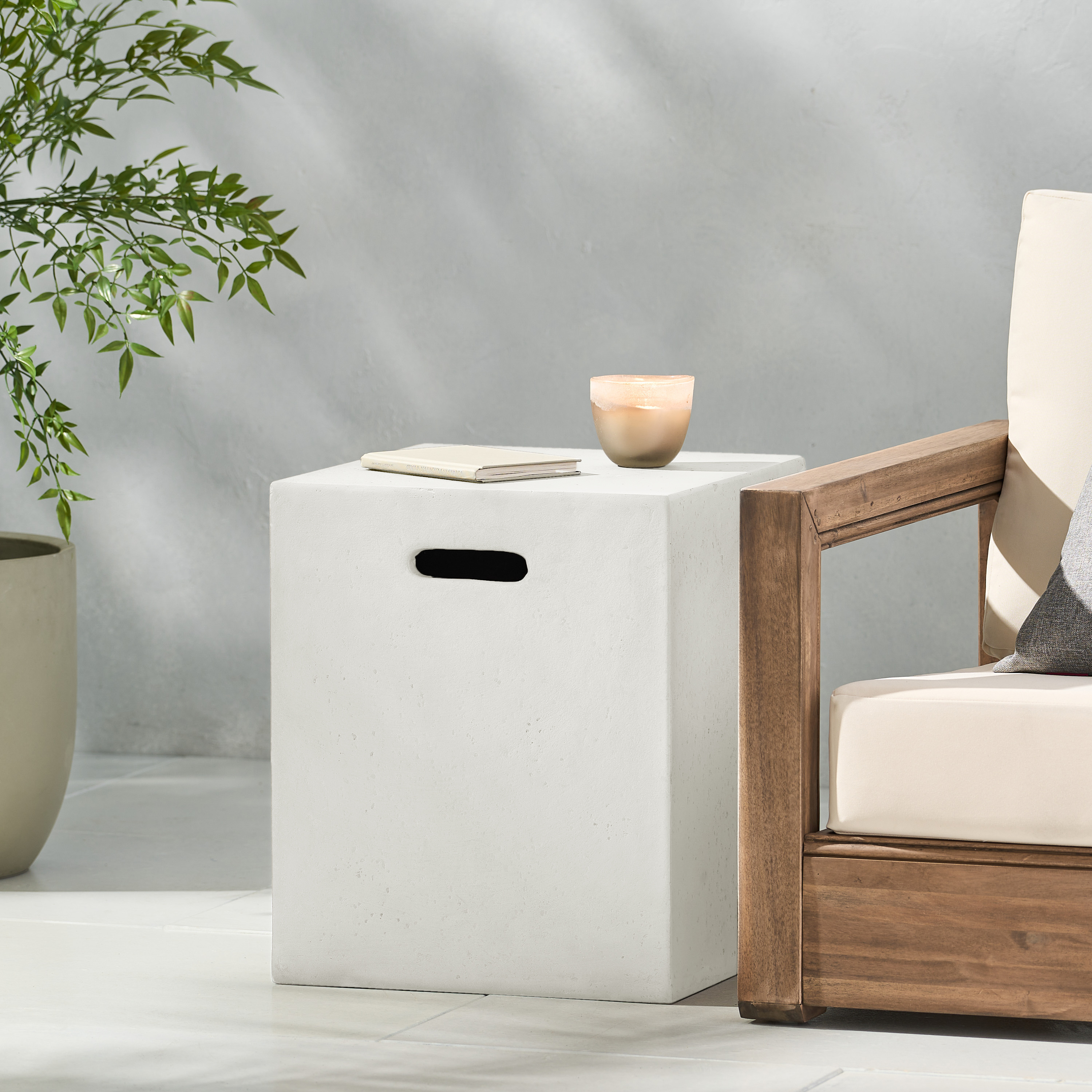 Table d'appoint MGO 16x20po blanc