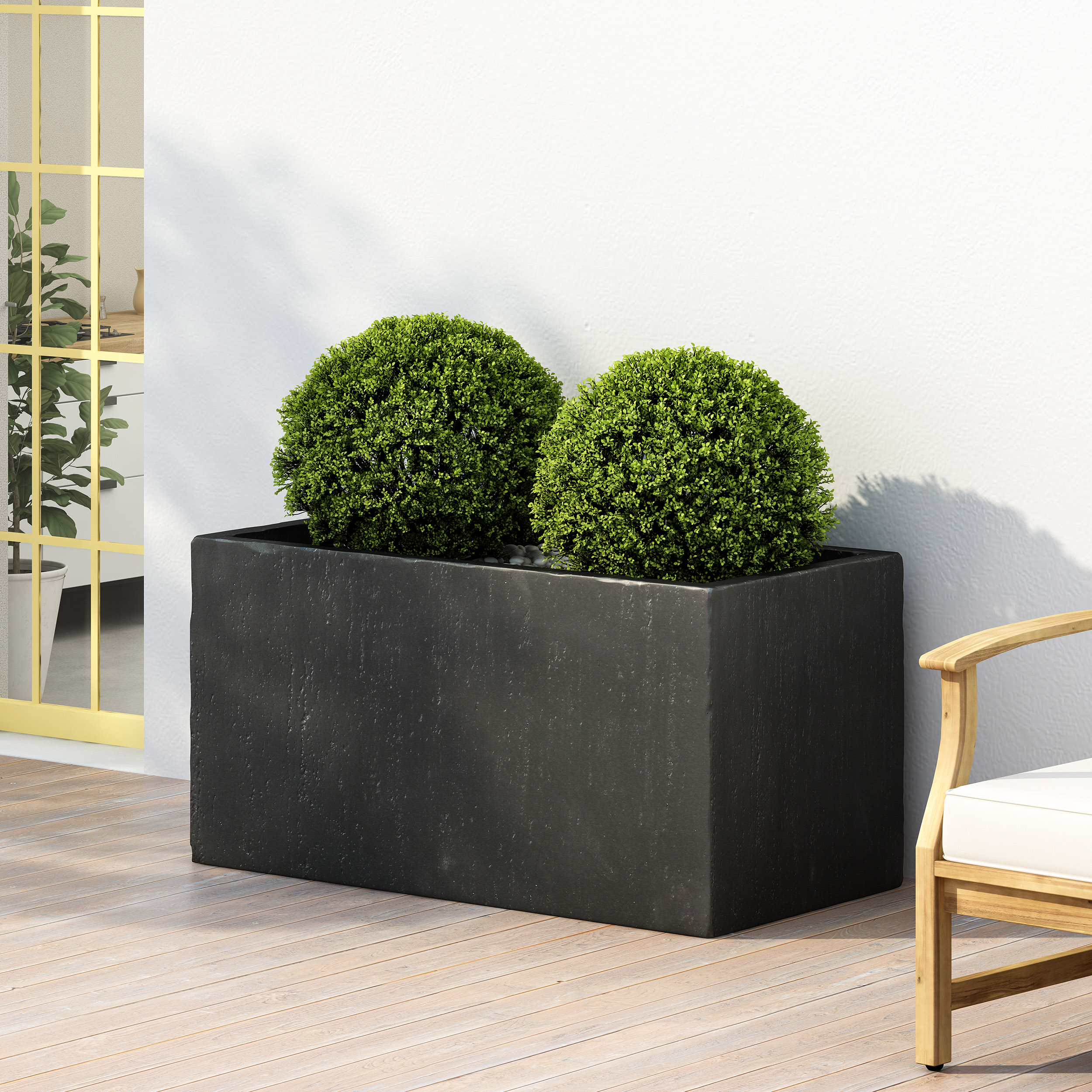 Jardinière carrée extérieure MGO 35L