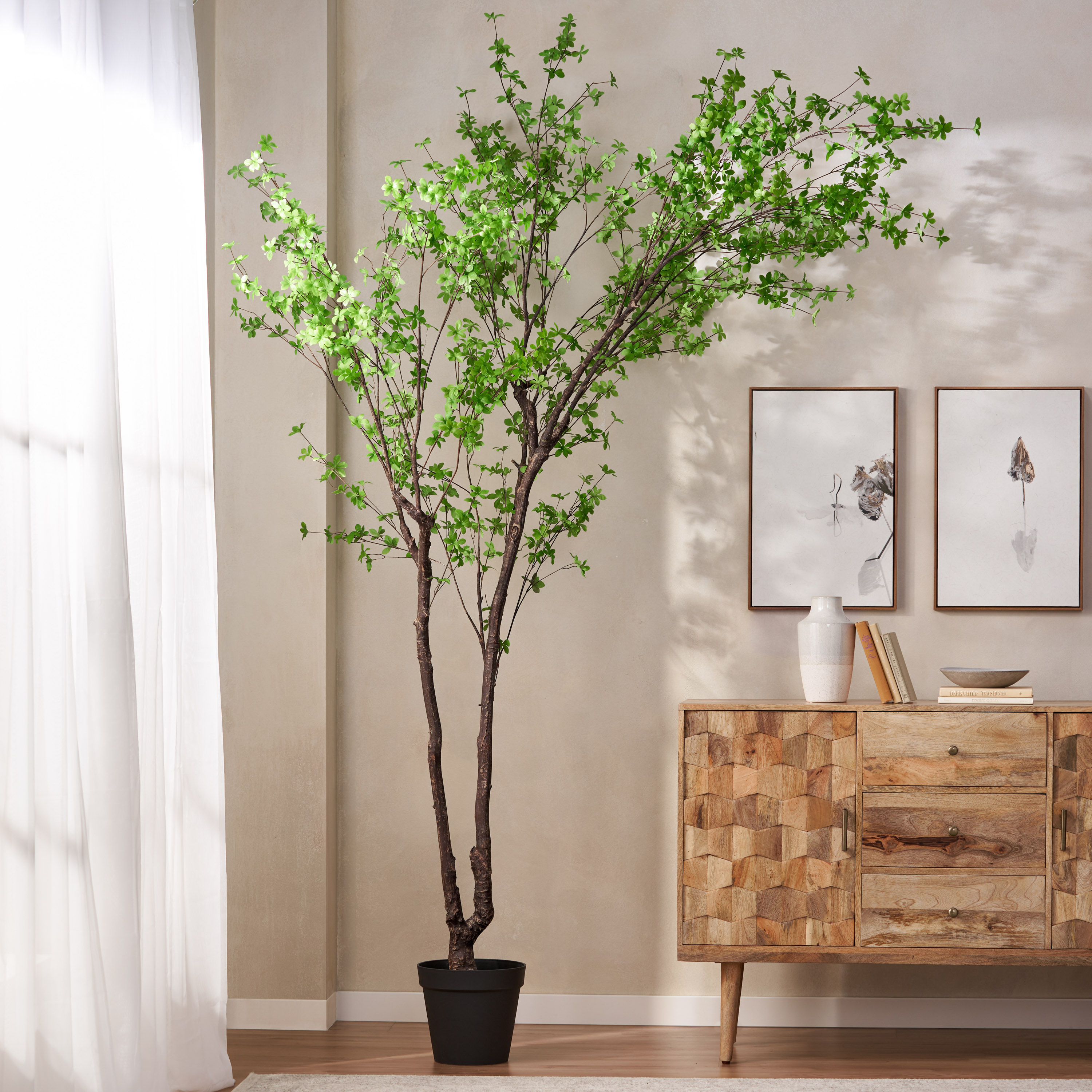 Arbre feuille artificielle disque 300cm