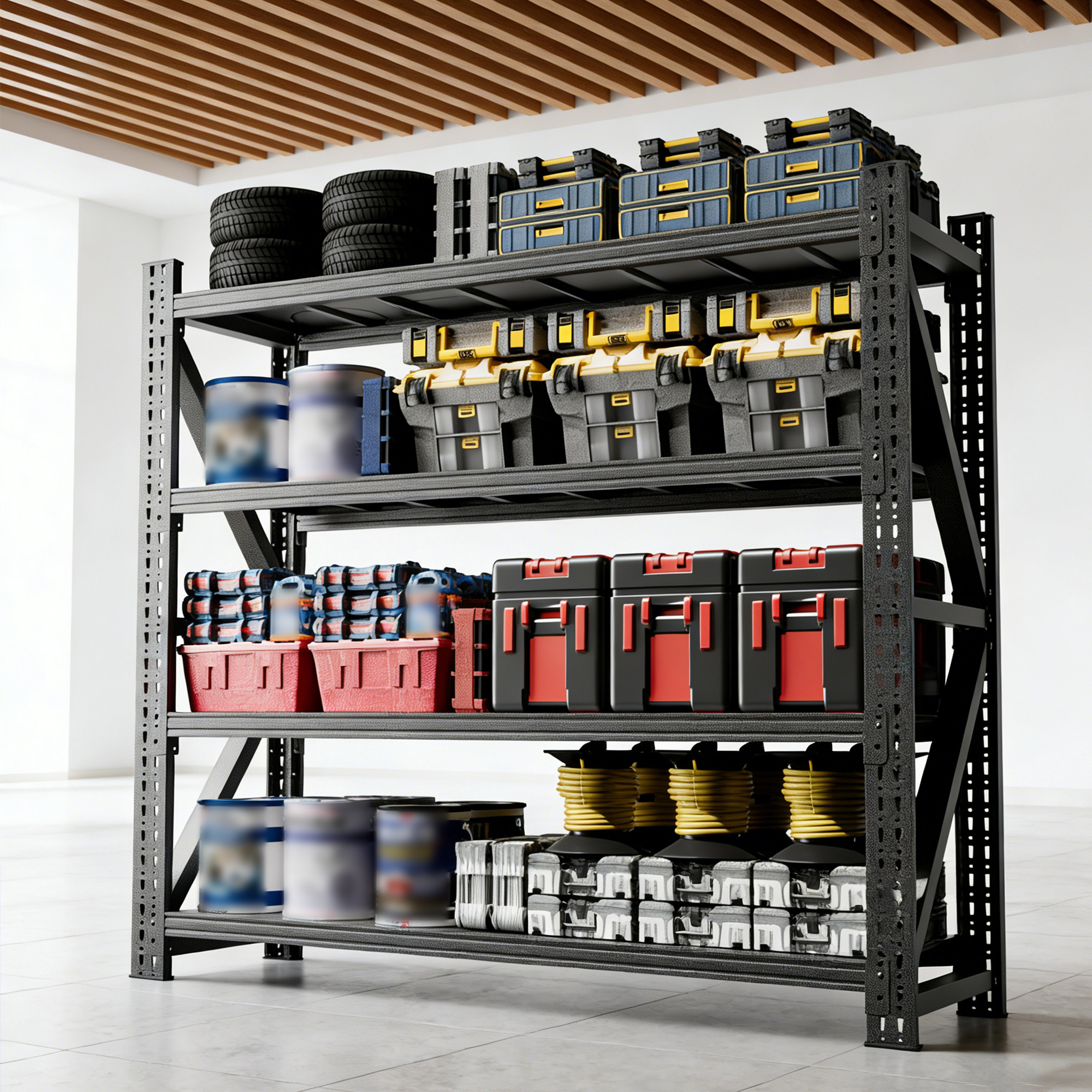Rayonnage garage 6000 lb 69H x 75L x 23,7P noir