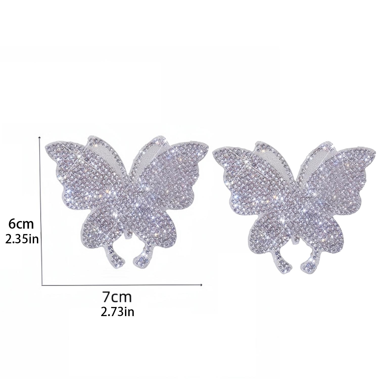 Kit intérieur auto papillon strass 2pcs