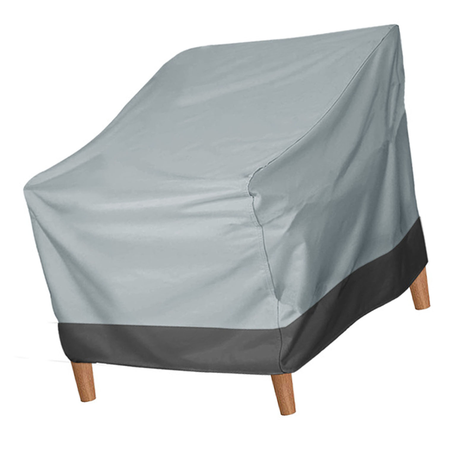 Housse chaise patio Oxford résistant eau grise