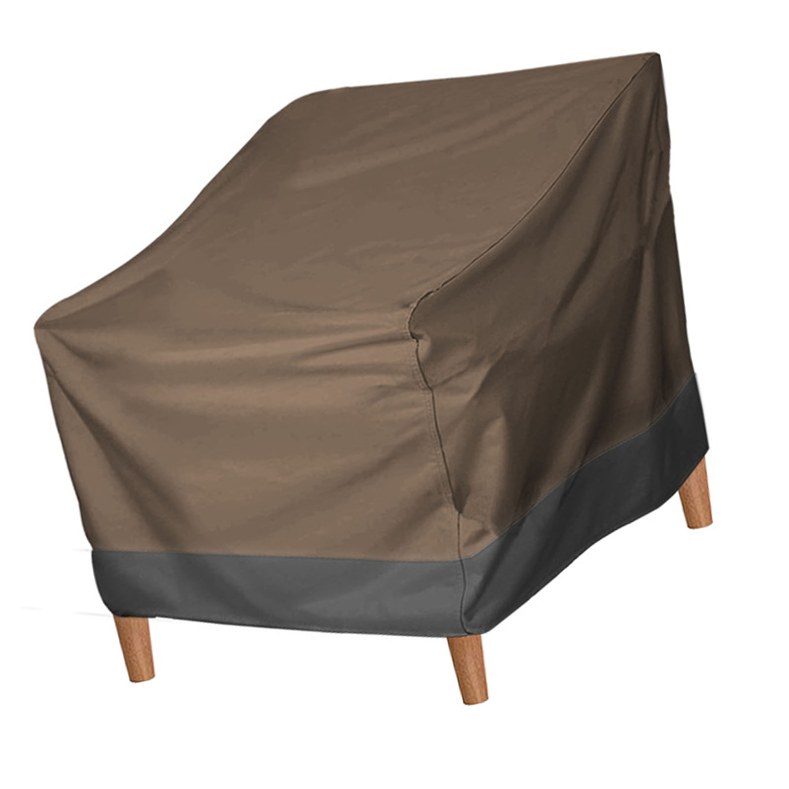 Housse chaise patio Oxford résistante eau argent