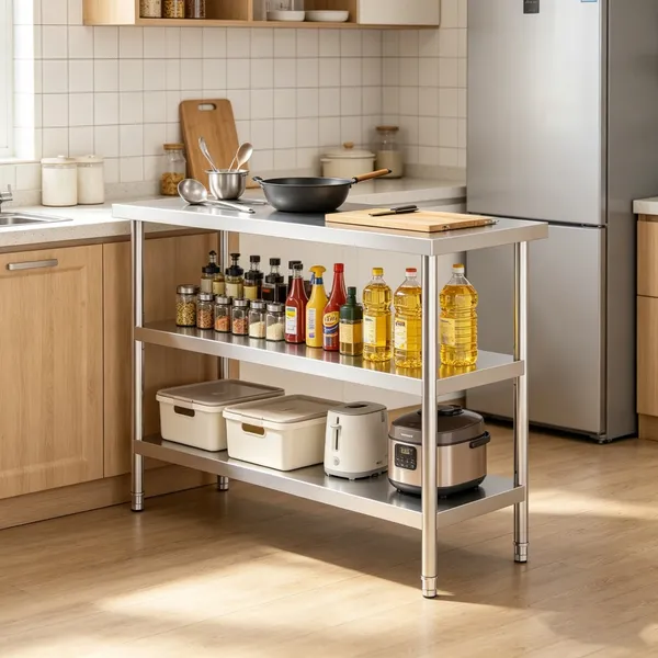 Table prep acier inoxydable