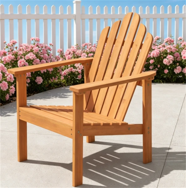 Chaise Adirondack acacia bois massif 400 lbs extérieur