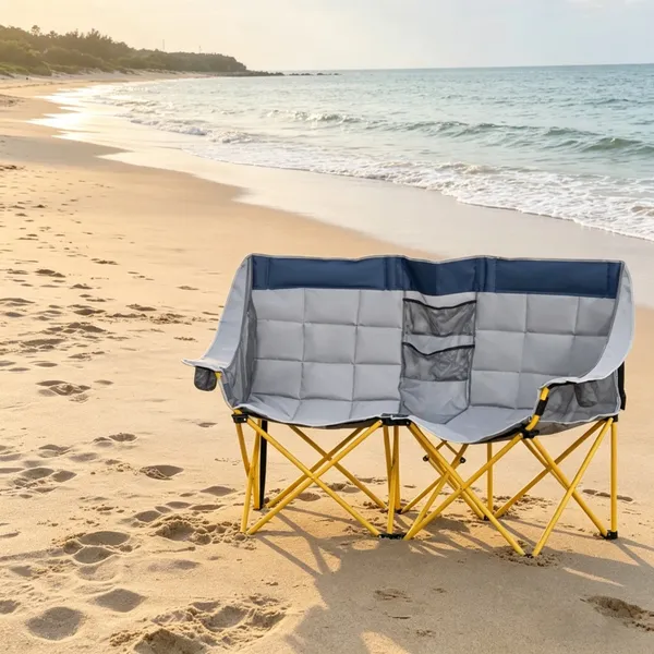 Chaise pliante double