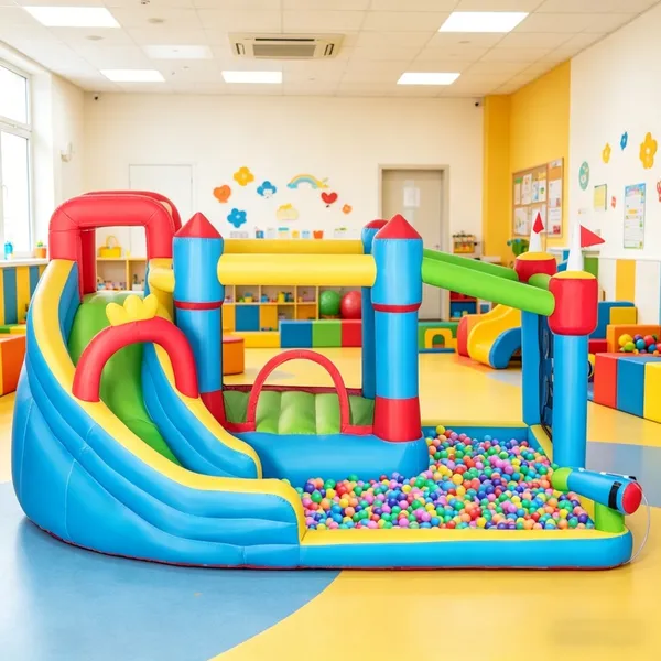 Maison gonflable rebondissante