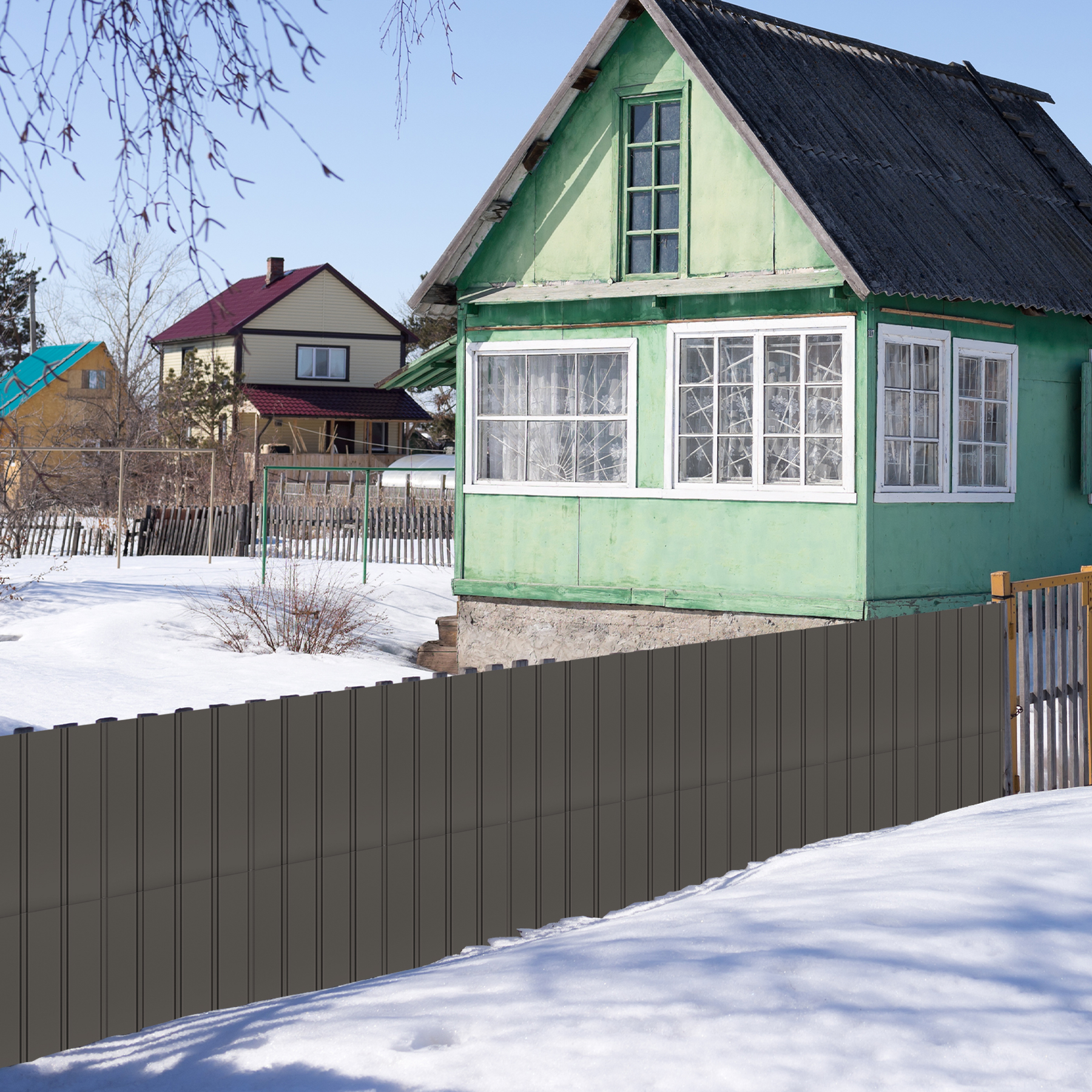 Panneaux toiture métal 20 pc gris galvanisé - Pergola