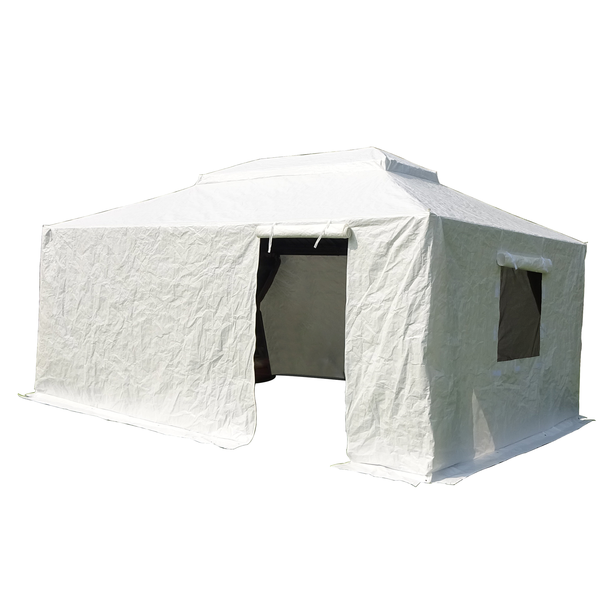 Couverture de gazebo 12x14 pi, toutes saisons, avec parois et fenêtres