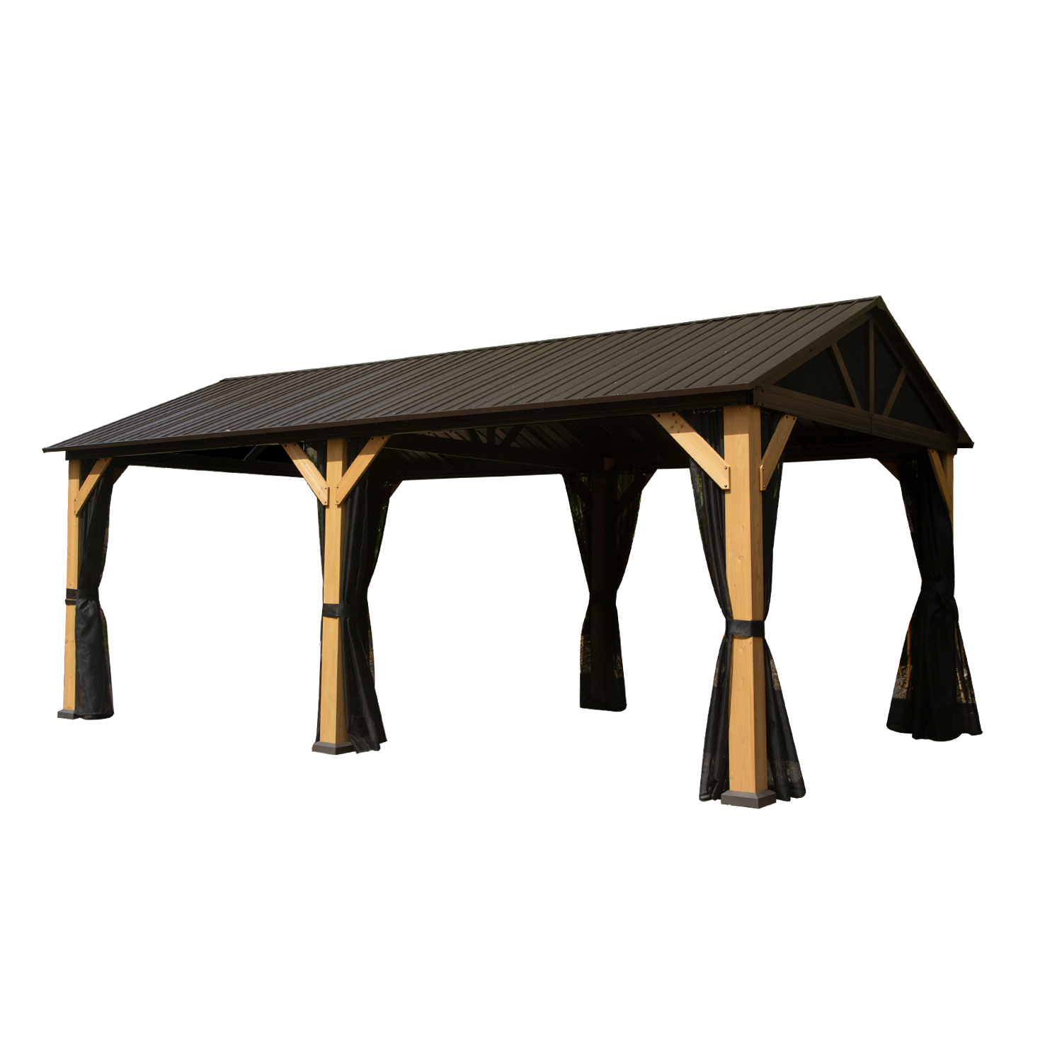 Gazébo cèdre 12pi x 20pi