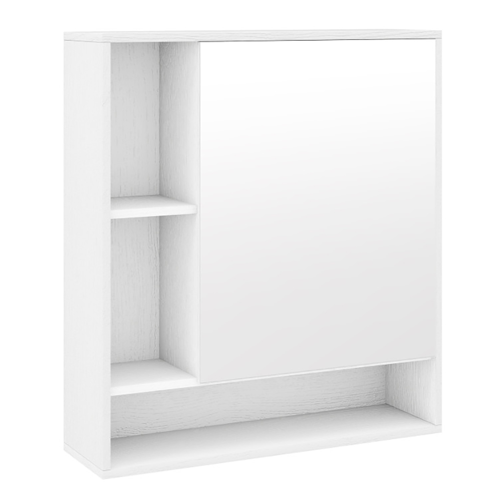 Armoire miroir salle bain porte unique mural