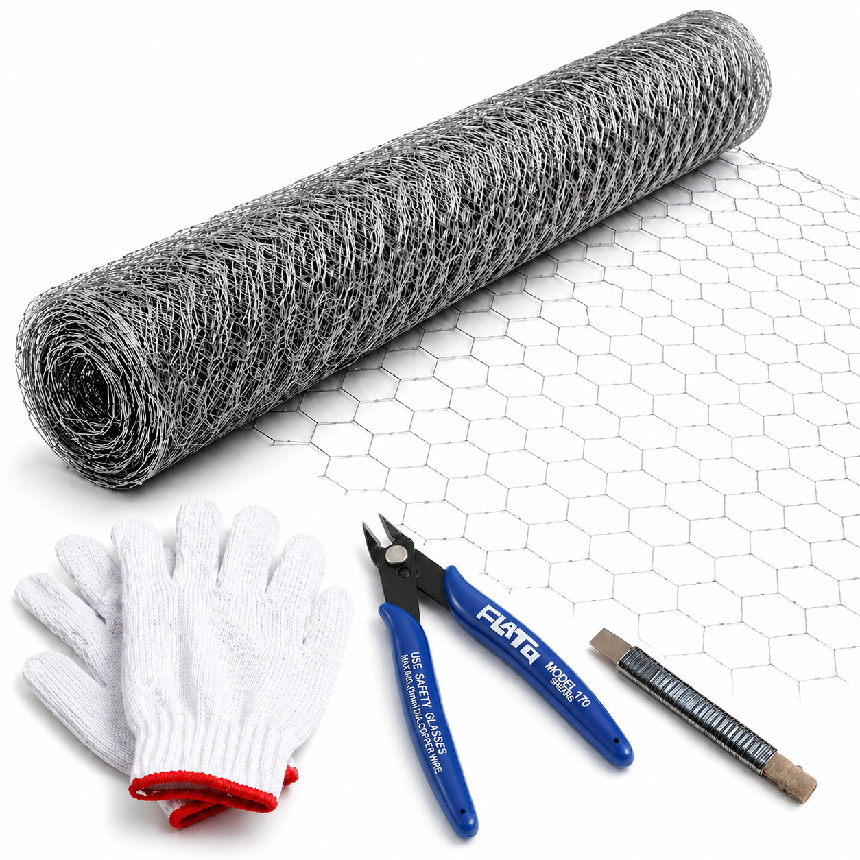 Grillage hexagonal galvanisé 21 calibre, rouille-résistant