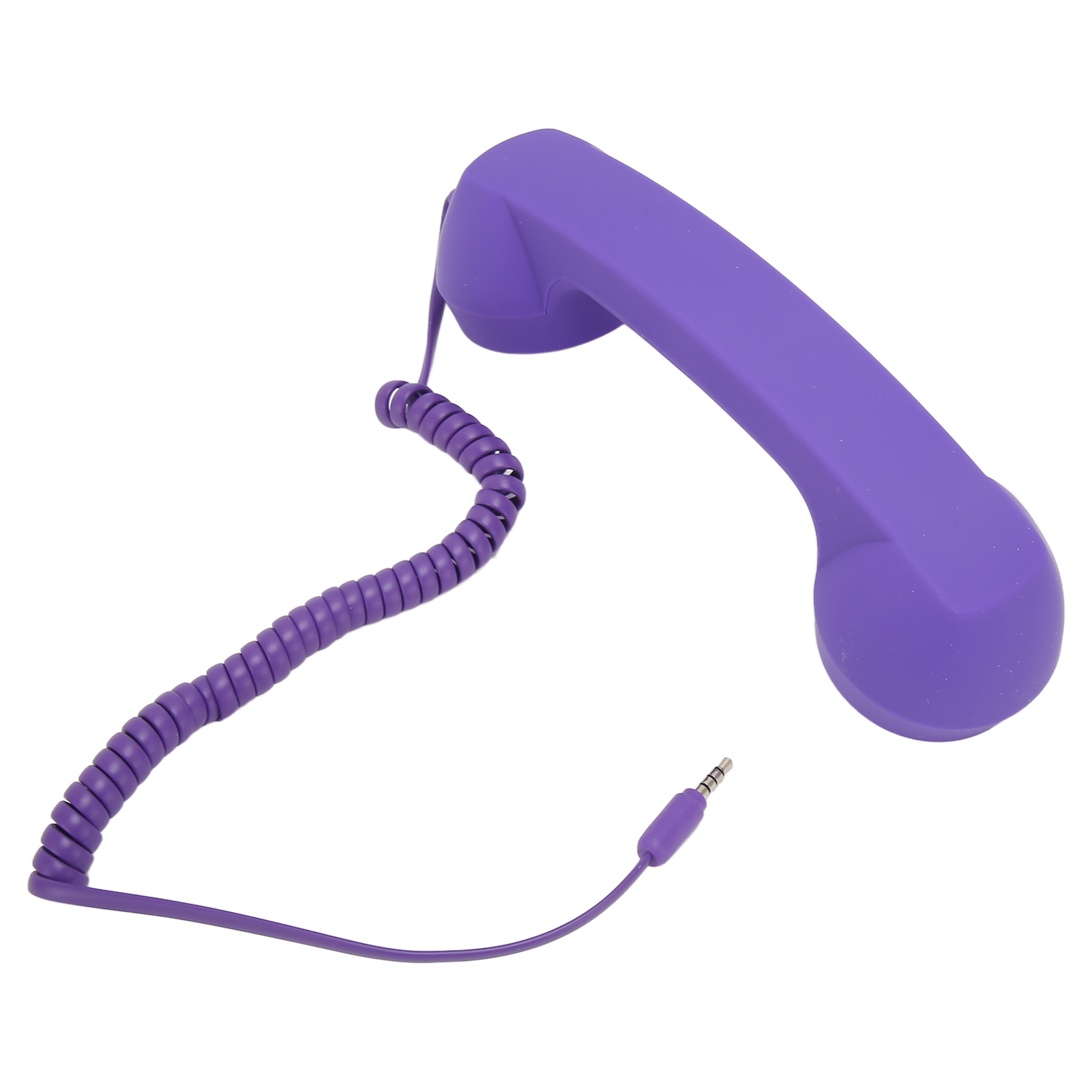 Écouteur téléphone rétro 3.5mm antiradiation violet