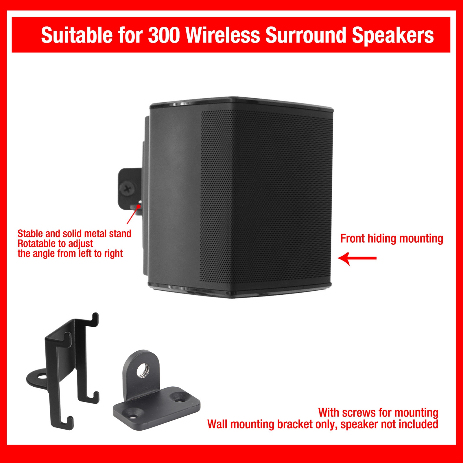 Support mural enceinte 300 métal SOUNDBAR 300