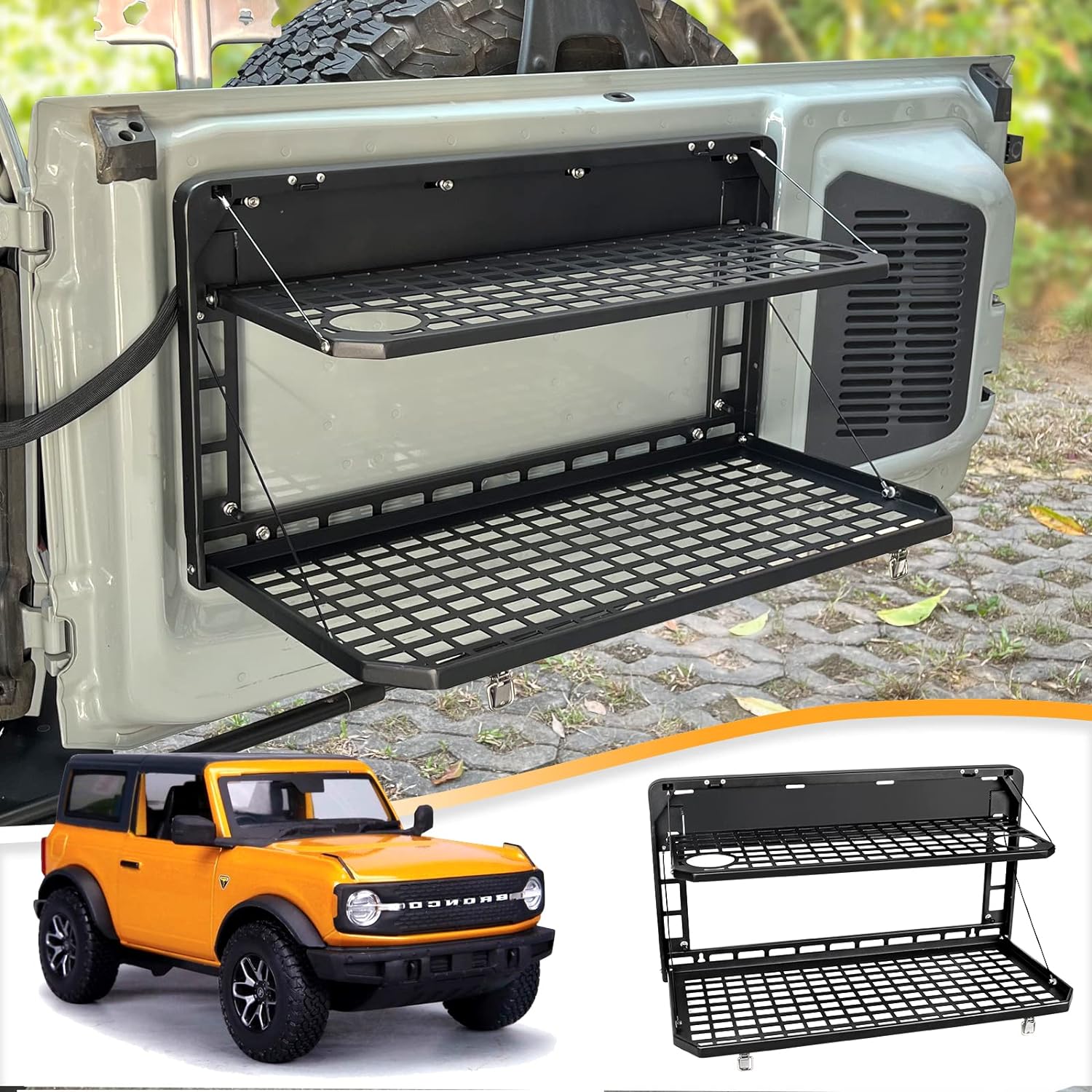 Tablette cargo pliable Ford Bronco 2021-2026